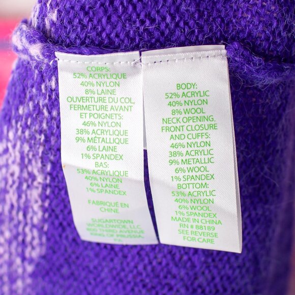 Lilly Pulitzer Women's Small Cardigan Sweater Pink Purple Ombre Knit - Picture 5 of 10